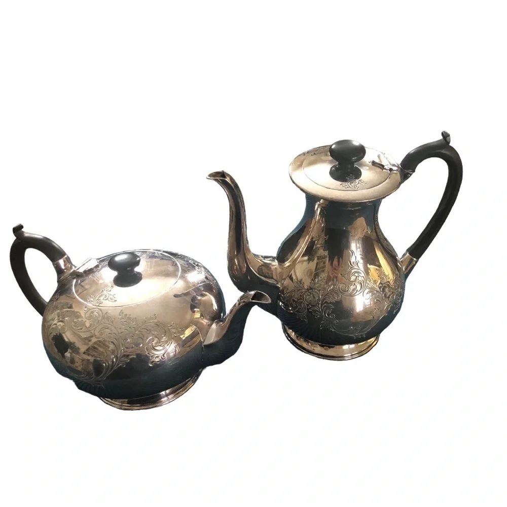 VTG Harrison Bros & Howson Alpha Silver-Plated Teapot 526 2.5 PT Made In England